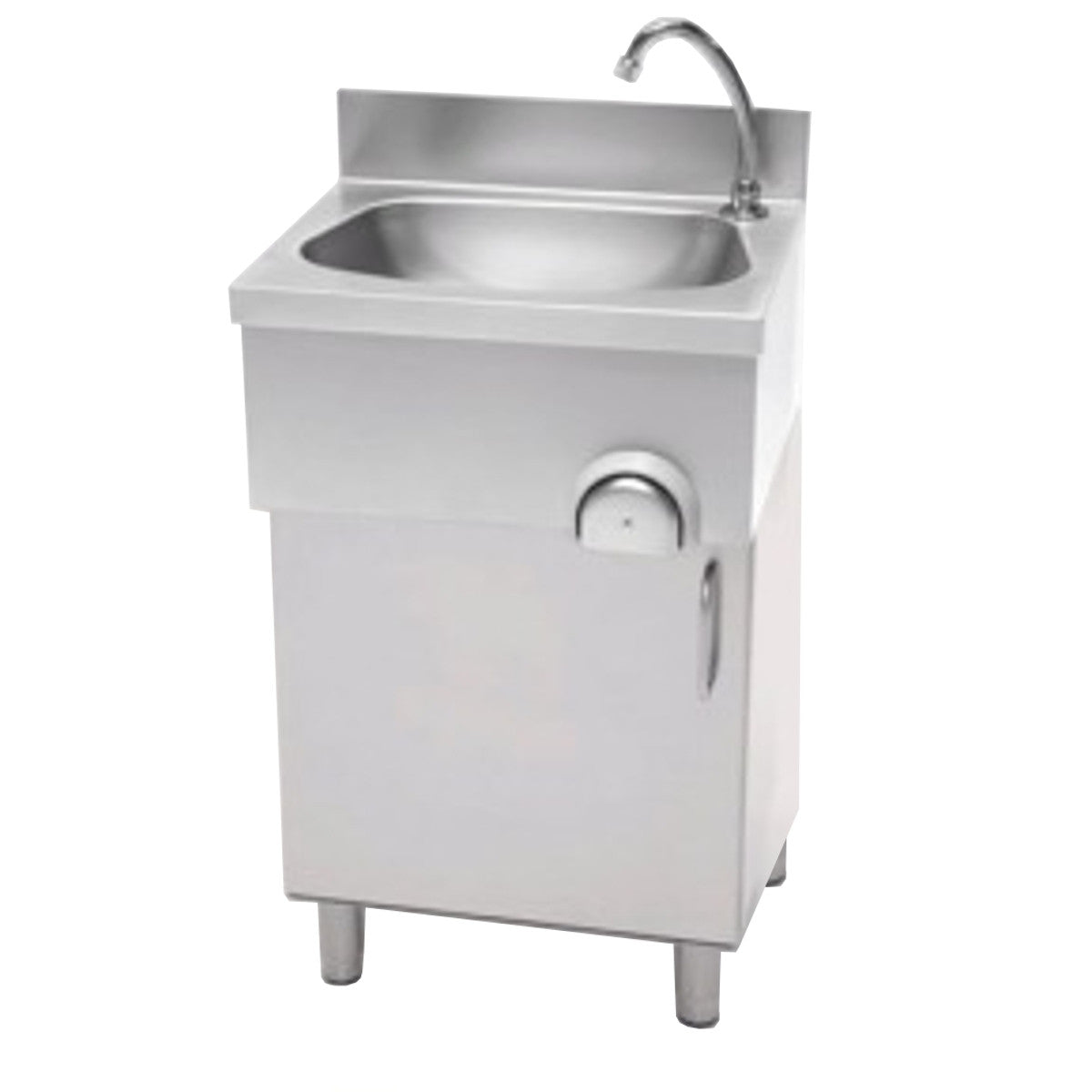 Lave mains à poussoir inox 500x400x850 mm Combisteel - Lave-vaisselle professionnel CHR - matériel cuisine pro - Cuistéo