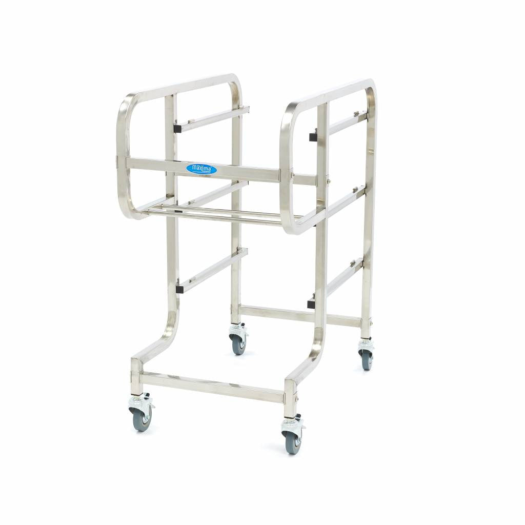 Chariot de nettoyage - inclut 5 bacs inox Maxima - vue 2 - Chariot de nettoyage pro CHR - Cuistéo