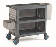Chariot de débarrassage vaisselle inox 1400x530x990 mm 30 L Combisteel - Chariot de nettoyage professionnel CHR - matériel cuisine pro - Cuistéo