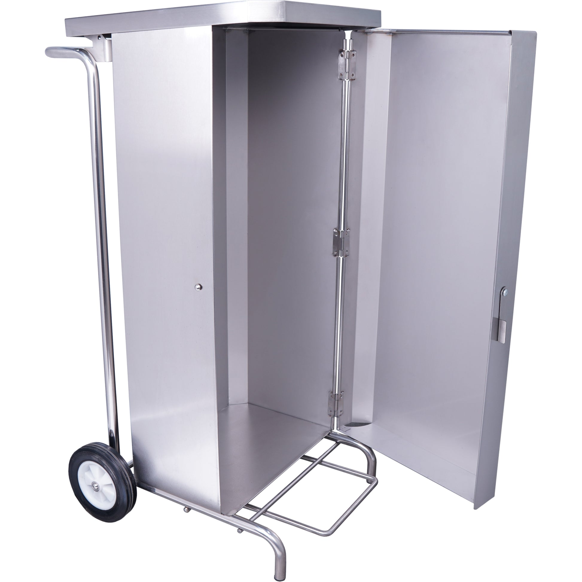Support sac poubelle MSH 100 - Acier inoxydable - Couvercle à pédale - 100-130L Saro - Poubelle à Pédale professionnel CHR - matériel cuisine pro - Cuistéo