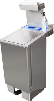Corbeille à papier APOLLO - 60L - Amortisseur hydraulique - Acier inoxydable Saro - Table inox avec étagère professionnel CHR - matériel cuisine pro - Cuistéo