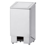 Poubelle inox à pédale couvercle avec vérin 60 litres - Diamond