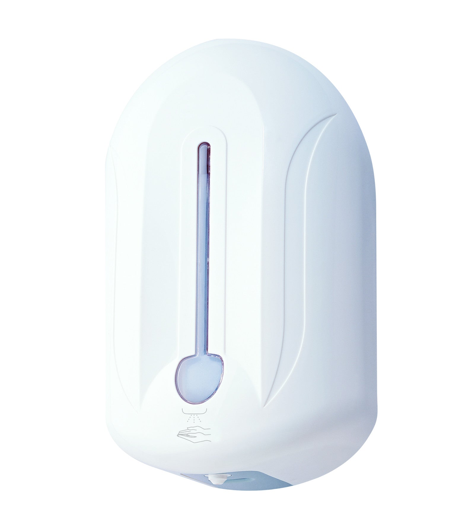 Distributeur désinfectant MERIT - Capteur - Plastique blanc - 4 piles AA Saro - Protection Sanitaire professionnel CHR - matériel cuisine pro - Cuistéo