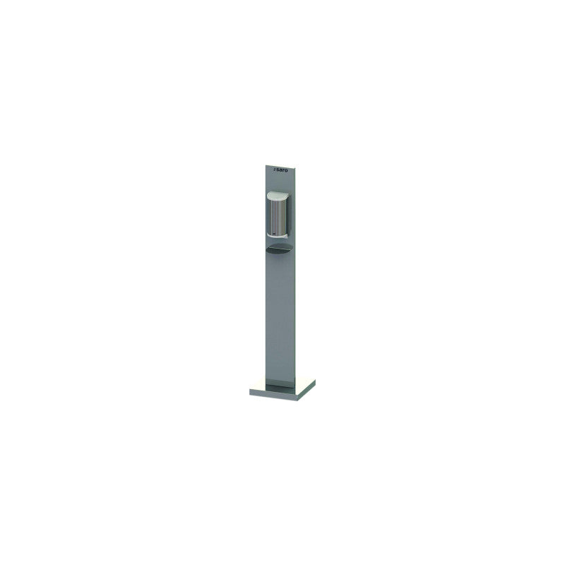 Distributeur désinfectant VALERIE - Sur pied - Acier inoxydable - 4 piles AA - Saro