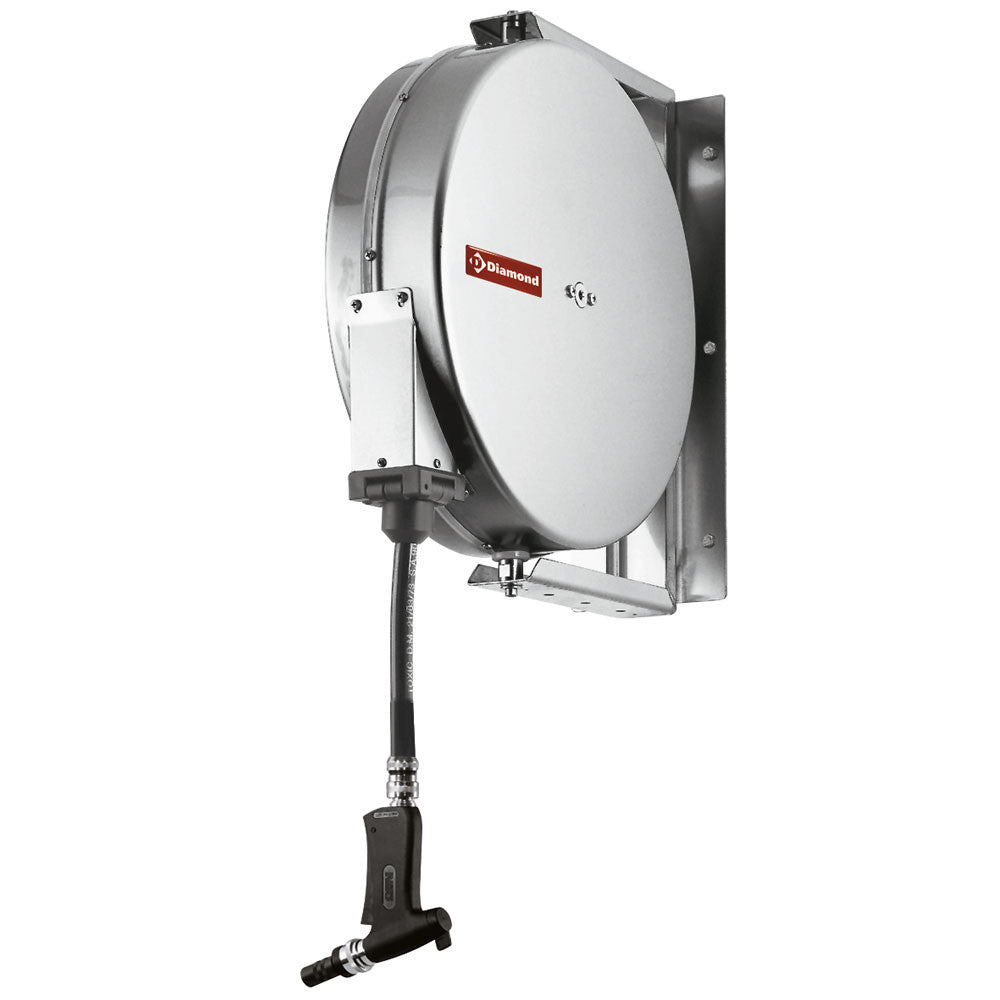Poste de nettoyage mural- enrouleur auto 15 m - Diamond