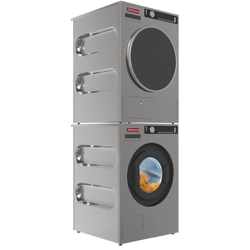 Laveuse - essoreuse inox - pompe de décharge - Diamond