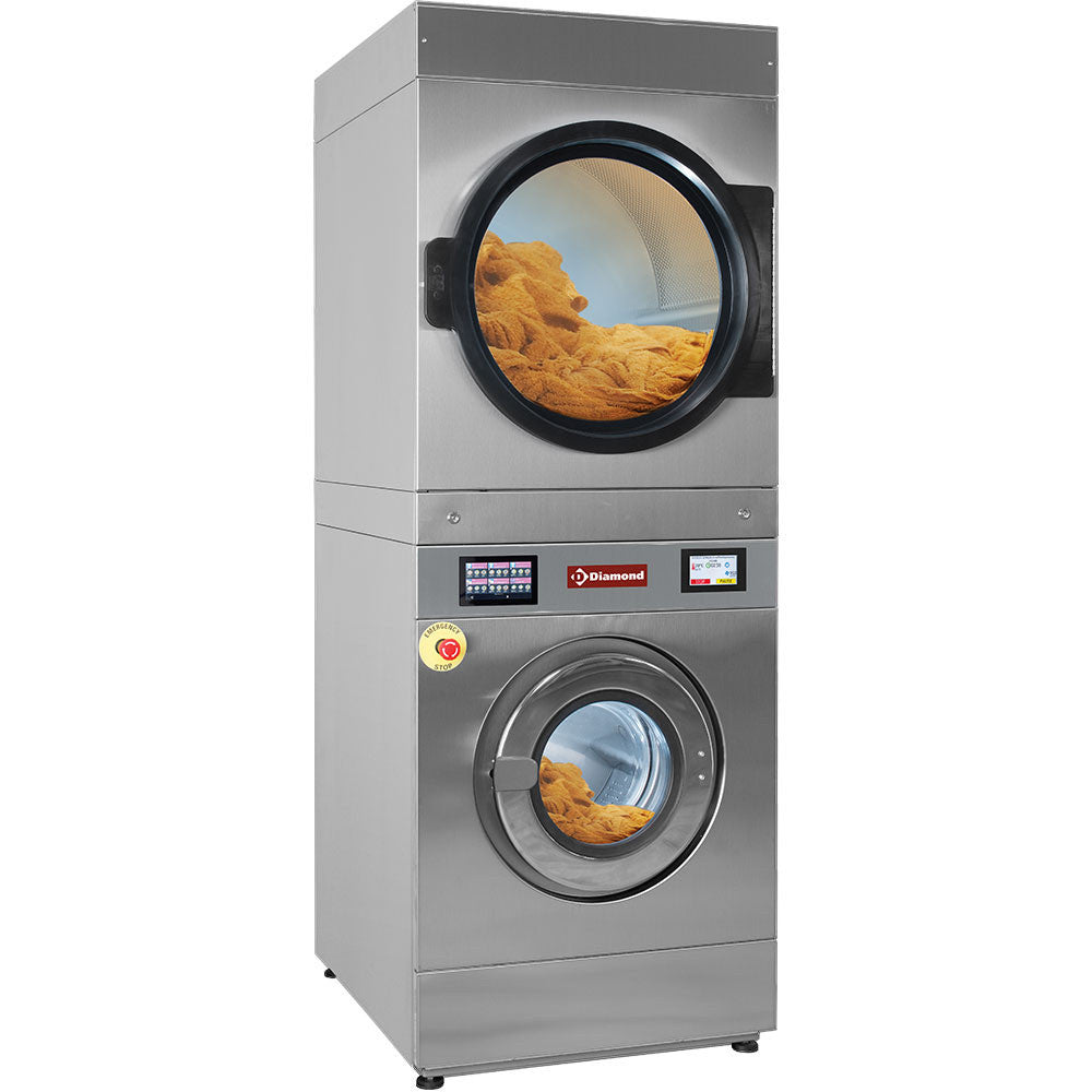 Lave-linge super essorage + séchoir rotatif - 11 kg - Diamond