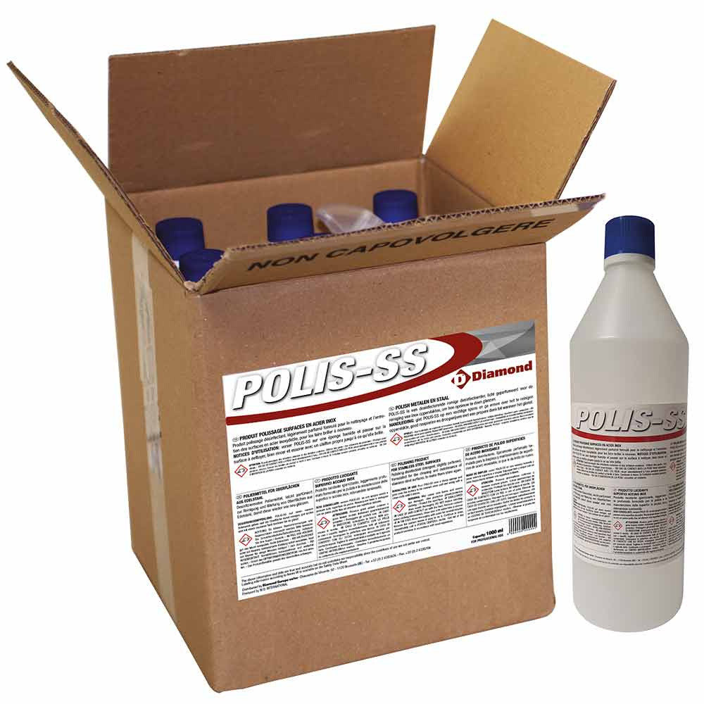 Produit polissage surface en acier inox 4 x 1 kg - Diamond