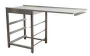 Table sortie lave-vaisselle - 1600x625x786mm - Droite inox Saro - Table entrée/sortie professionnel CHR - matériel cuisine pro - Cuistéo