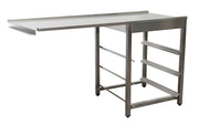 Table sortie lave-vaisselle - 1600x625x786mm - Gauche inox Saro - Table entrée/sortie professionnel CHR - matériel cuisine pro - Cuistéo