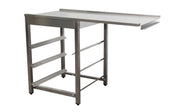 Table sortie lave-vaisselle - 1200x625x786mm - Droite inox Saro - Table entrée/sortie professionnel CHR - matériel cuisine pro - Cuistéo