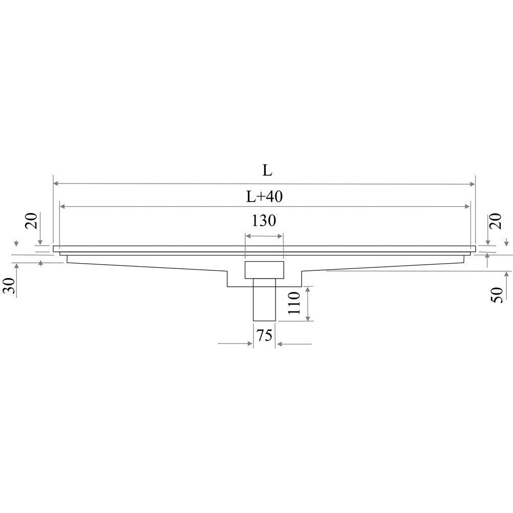 Caniveau de sol acier inox - Diamond
