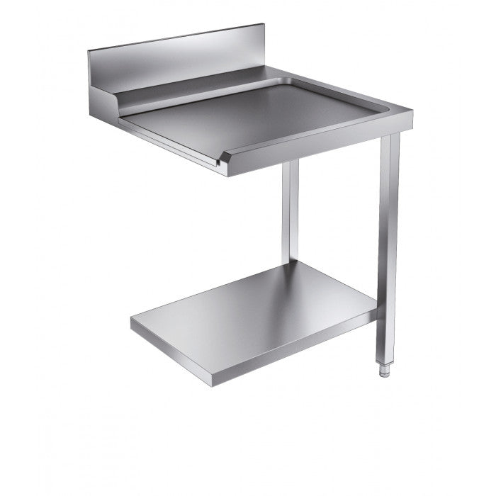 Table de sortie avec étagère 700 droite inox 700x800x900 mm Combisteel - Lave-vaisselle professionnel CHR - matériel cuisine pro - Cuistéo