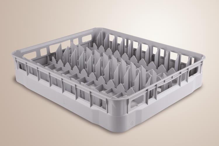 Panier à assiettes pour lave-vaisselle - 50 x 60 cm - 24 compartiments Maxima - Casier de lavage professionnel CHR - matériel cuisine pro - Cuistéo