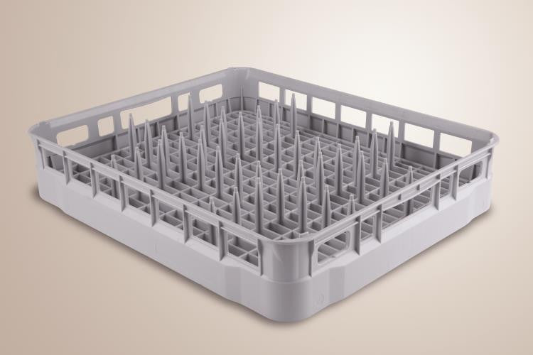 Panier à assiettes pour lave-vaisselle - 50 x 60 cm - 9 compartiments Maxima - Casier de lavage professionnel CHR - matériel cuisine pro - Cuistéo