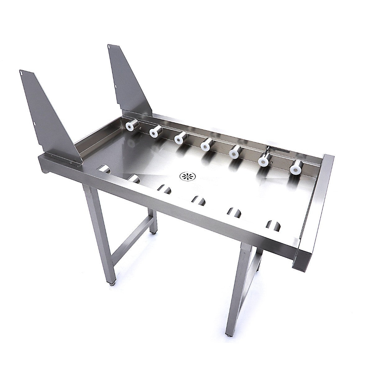 Table à rouleaux droits en acier inoxydable - pour convoyeur à paniers lave-vaisselle L. 11 mm Maxima - Table entrée/sortie professionnel CHR - matériel cuisine pro - Cuistéo