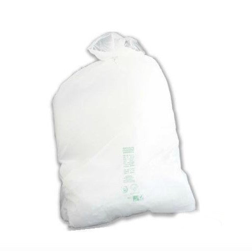 Sac poubelle compostable 50x60 blanc, lot de 25 - Ecobioshopping
