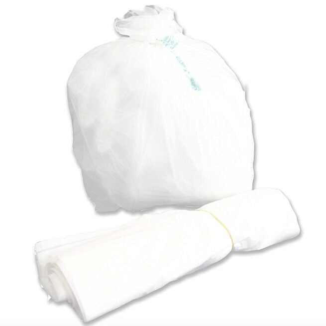Sac poubelle compostable 80x120 blanc, lot de 300 - Ecobioshopping