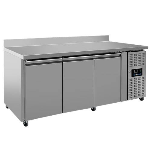 Table réfrigérée positive 3 portes GN 1/1 417 L - L 1790 x P 700 x H 850 mm - Unninox