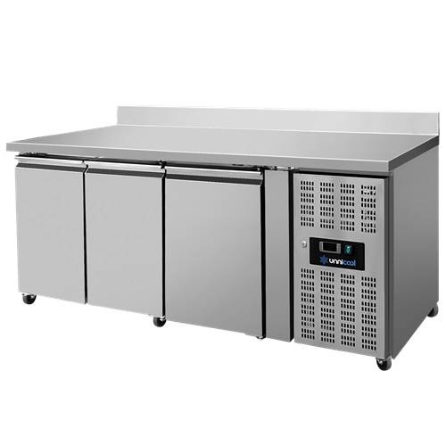 Table réfrigérée positive 3 portes GN 1/1 417 L - L 1790 x P 700 x H 850 mm - Unninox