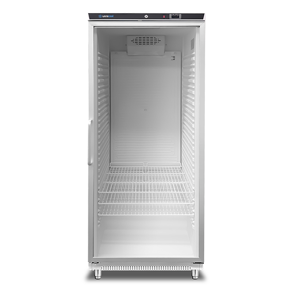 Armoire réfrigérée positive porte vitrée - 630 L - GN 2/1 - +2/+8 °C - L 775 x P 735 x H 1920 mm - Unninox
