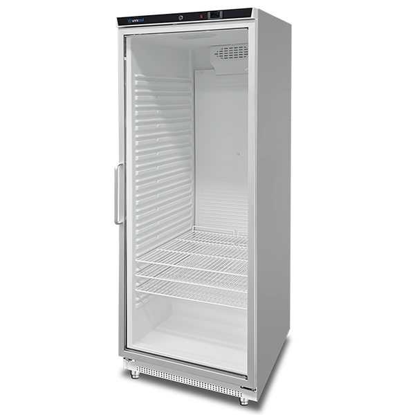 Armoire réfrigérée positive porte vitrée - 630 L - GN 2/1 - +2/+8 °C - L 775 x P 735 x H 1920 mm - Unninox