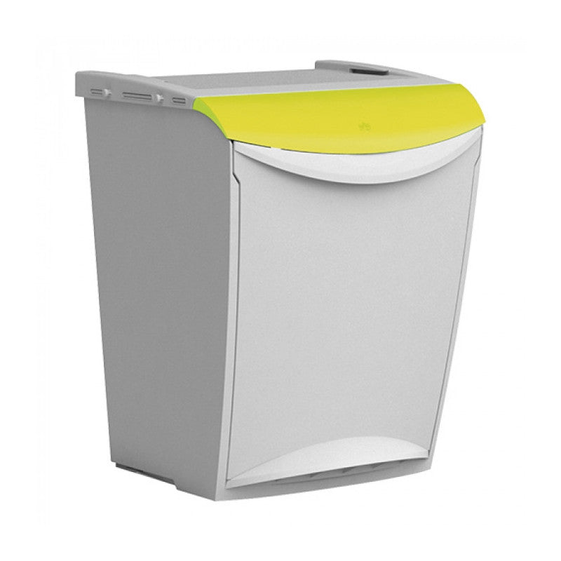 Poubelle jaune 423 x 340 mm 25 L - Denox