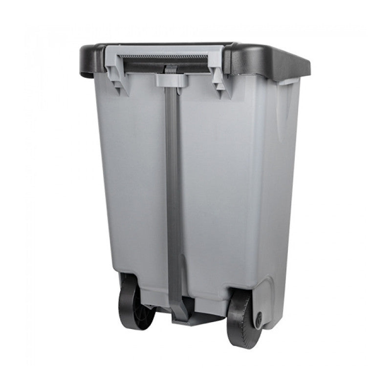 Poubelle à pédale grise contenance 80 L - Denox