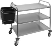 Conteneur déchets - 2x8L - Pour chariot - 430x300x450mm - AB 2 inox Saro - Accessoire Poubelle professionnel CHR - matériel cuisine pro - Cuistéo