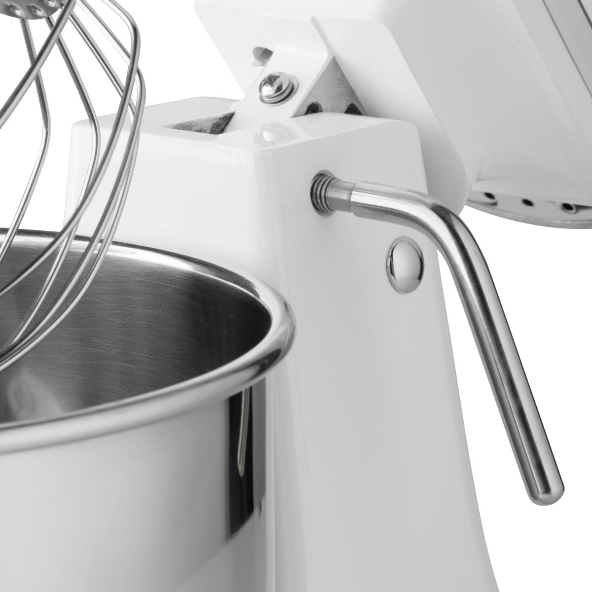 Mixer planétaire - 7L - Jusqu'à 2kg de pâte - Blanc 350 W Maxima - vue 8 - Batteur-mélangeur pro CHR - Cuistéo