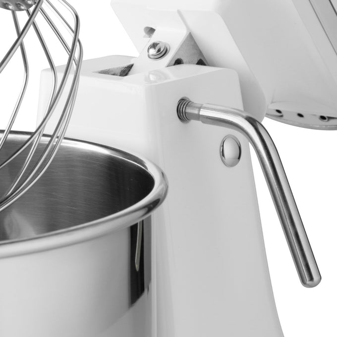 Mixer planétaire - 7L - Jusqu'à 2kg de pâte - Blanc 350 W Maxima - vue 8 - Batteur-mélangeur pro CHR - Cuistéo