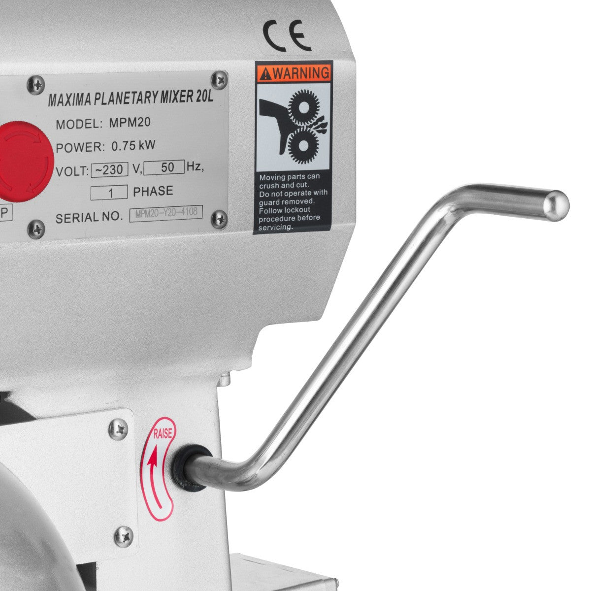 Mixer Planétaire 20L - Jusqu'à 10kg de pâte - 3 vitesses 750 W Maxima - vue 11 - Batteur-mélangeur pro CHR - Cuistéo