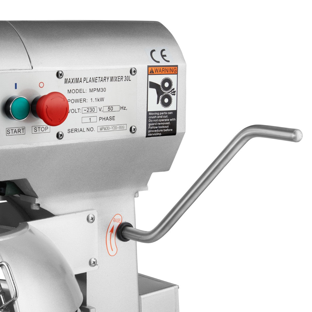 Mixer Planétaire - 30L - Jusqu'à 15kg de Pâte - 3 Vitesses 1100 W Maxima - vue 11 - Batteur-mélangeur pro CHR - Cuistéo