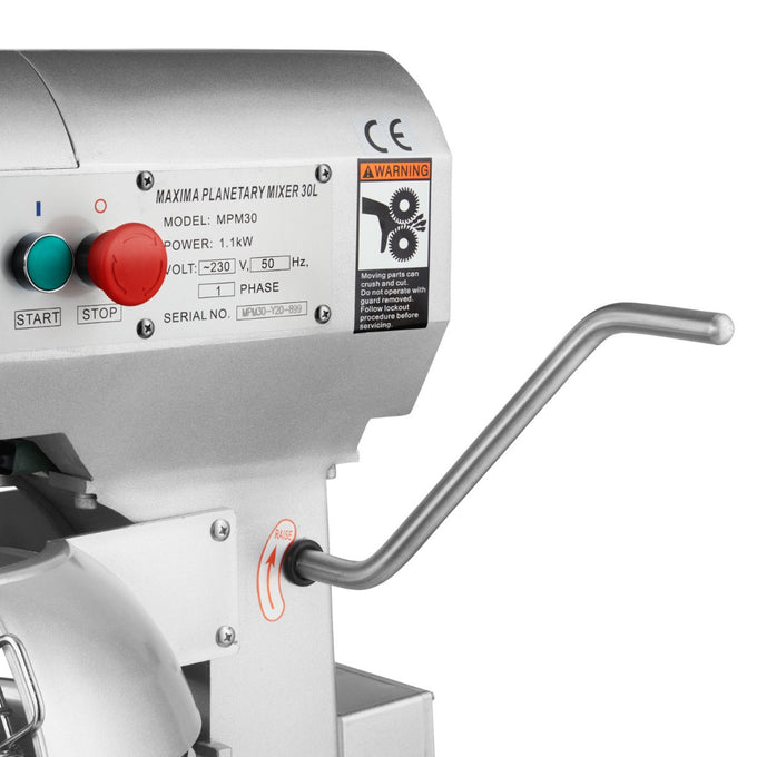 Mixer Planétaire - 30L - Jusqu'à 15kg de Pâte - 3 Vitesses 1100 W Maxima - vue 11 - Batteur-mélangeur pro CHR - Cuistéo