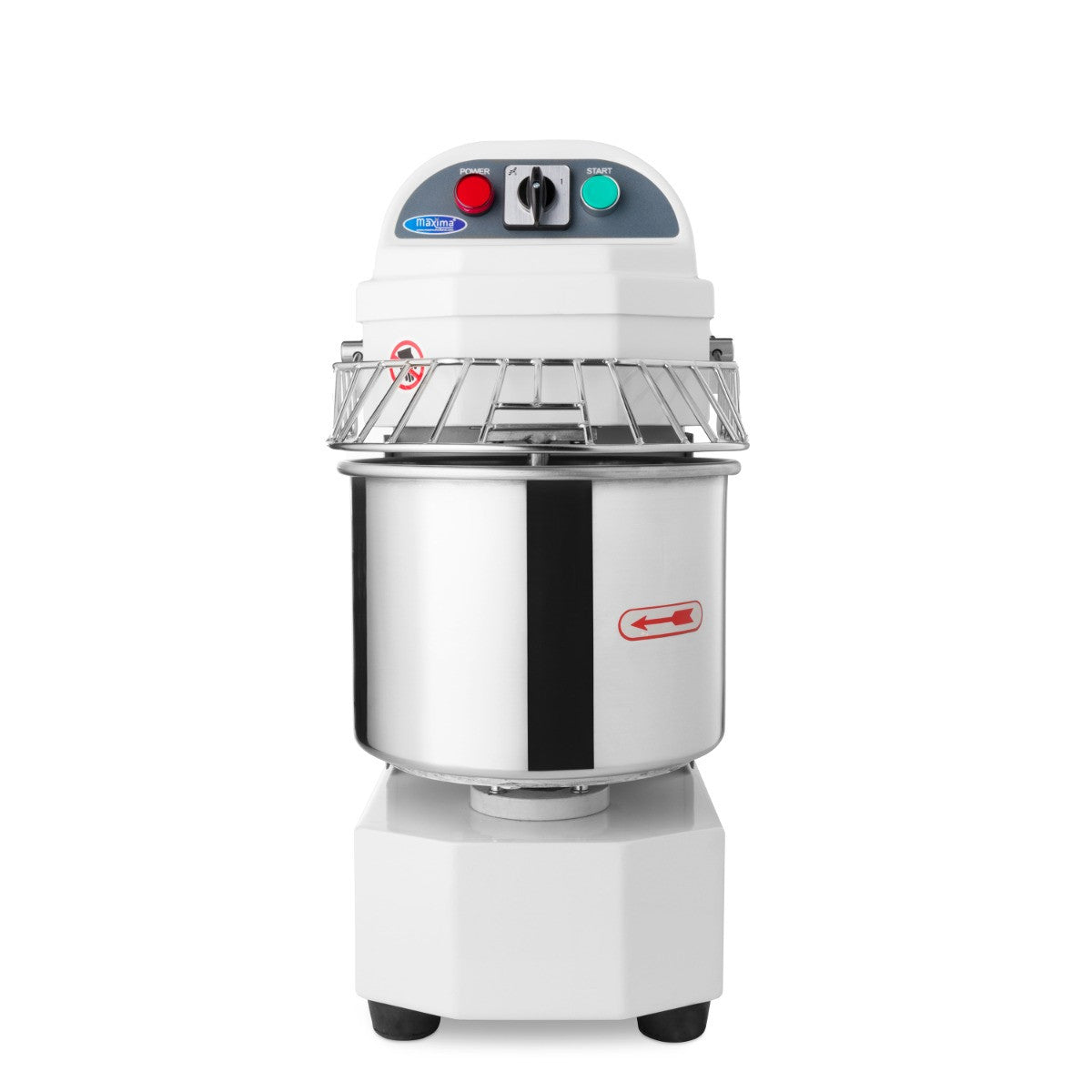 Pétrin professionnel 10 litres - 6kg 650 W Maxima - vue 2 - Pétrin spirale pro CHR - Cuistéo