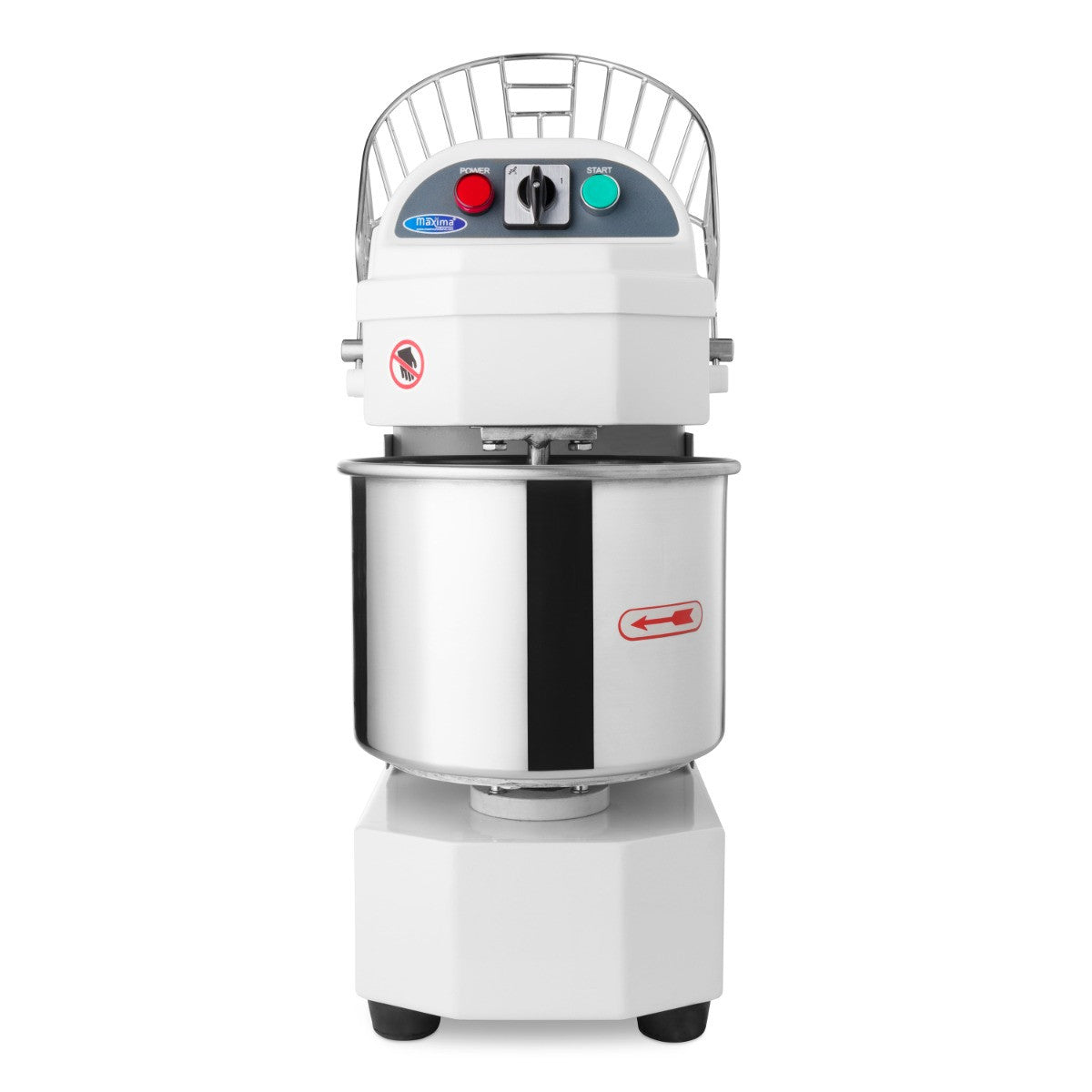 Pétrin professionnel 10 litres - 6kg 650 W Maxima - vue 3 - Pétrin spirale pro CHR - Cuistéo