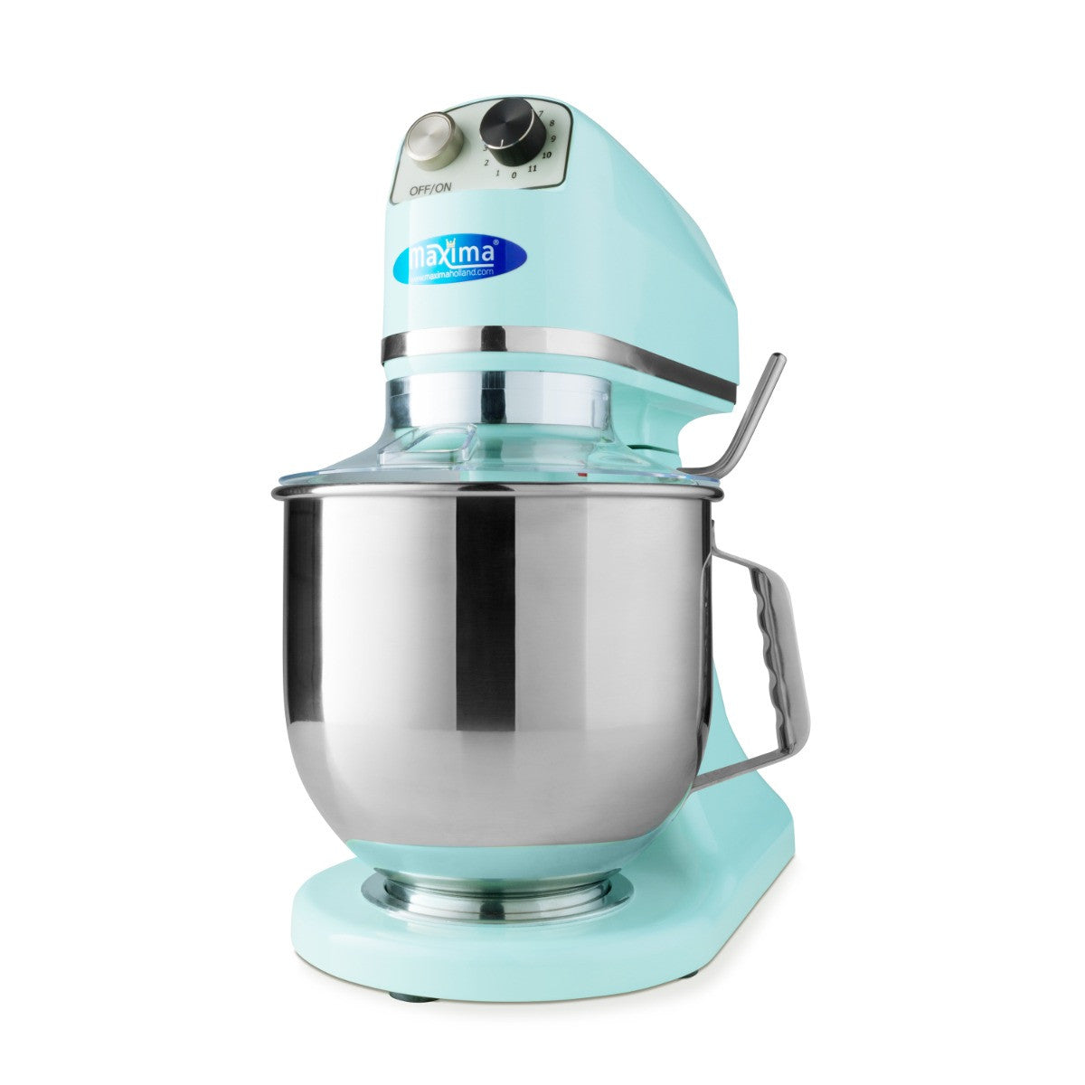 Mixer planétaire - 7 L - Jusqu'à 2 kg de pâte - Bleu 350 W Maxima - Batteur-mélangeur professionnel CHR - matériel cuisine pro - Cuistéo