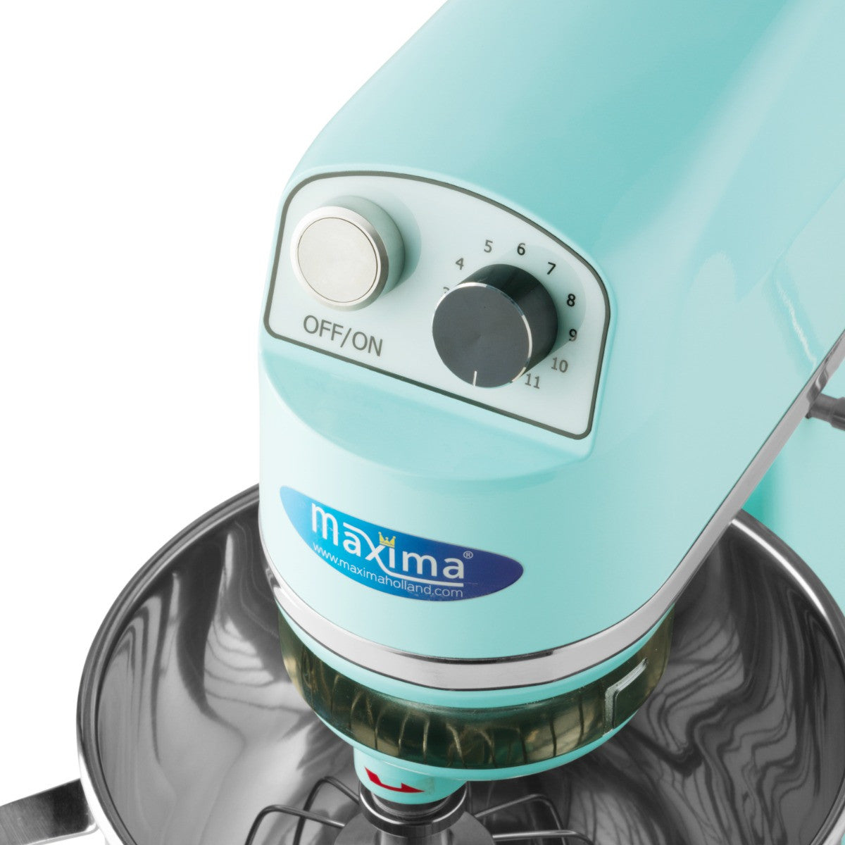 Mixer planétaire - 7 L - Jusqu'à 2 kg de pâte - Bleu 350 W Maxima - vue 5 - Batteur-mélangeur pro CHR - Cuistéo