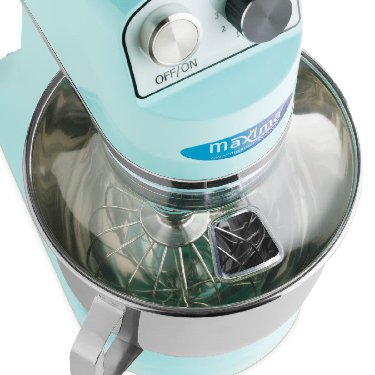 Mixer planétaire - 7 L - Jusqu'à 2 kg de pâte - Bleu 350 W Maxima - vue 8 - Batteur-mélangeur pro CHR - Cuistéo