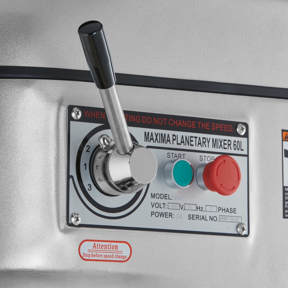Mixer Planétaire - 60L - Jusqu'à 30kg de pâte - 3 Vitesses 2000 W Maxima - vue 10 - Batteur-mélangeur pro CHR - Cuistéo