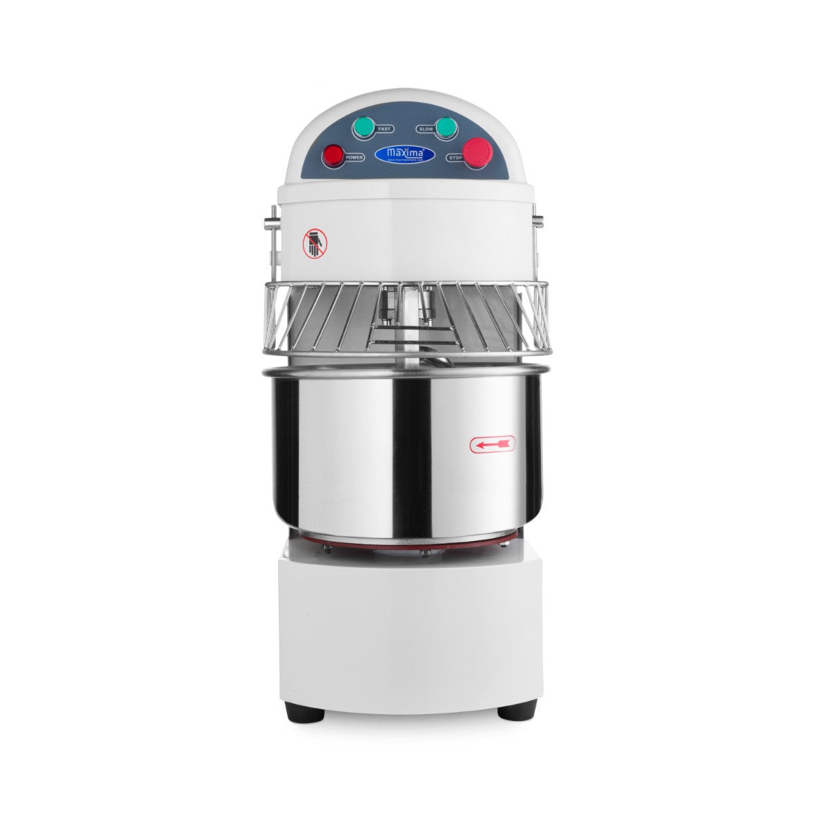 Pétrin professionnel 20 litres - 13kg - 2 vitesses 1100 W Maxima - vue 2 - Pétrin à pâte pro CHR - Cuistéo