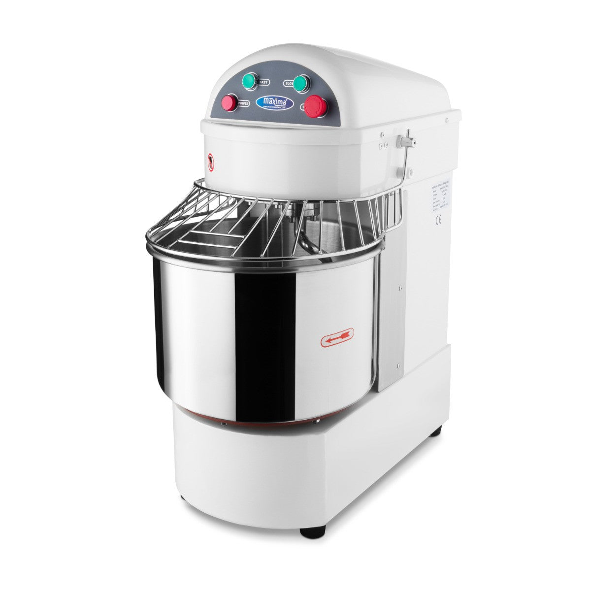Pétrin professionnel 20 litres - 13kg - 2 vitesses 1100 W Maxima - vue 7 - Pétrin à pâte pro CHR - Cuistéo