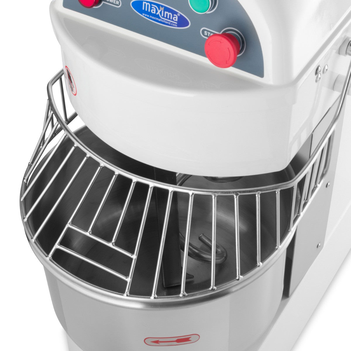 Pétrin professionnel 20 litres - 13kg - 2 vitesses 1100 W Maxima - vue 8 - Pétrin à pâte pro CHR - Cuistéo