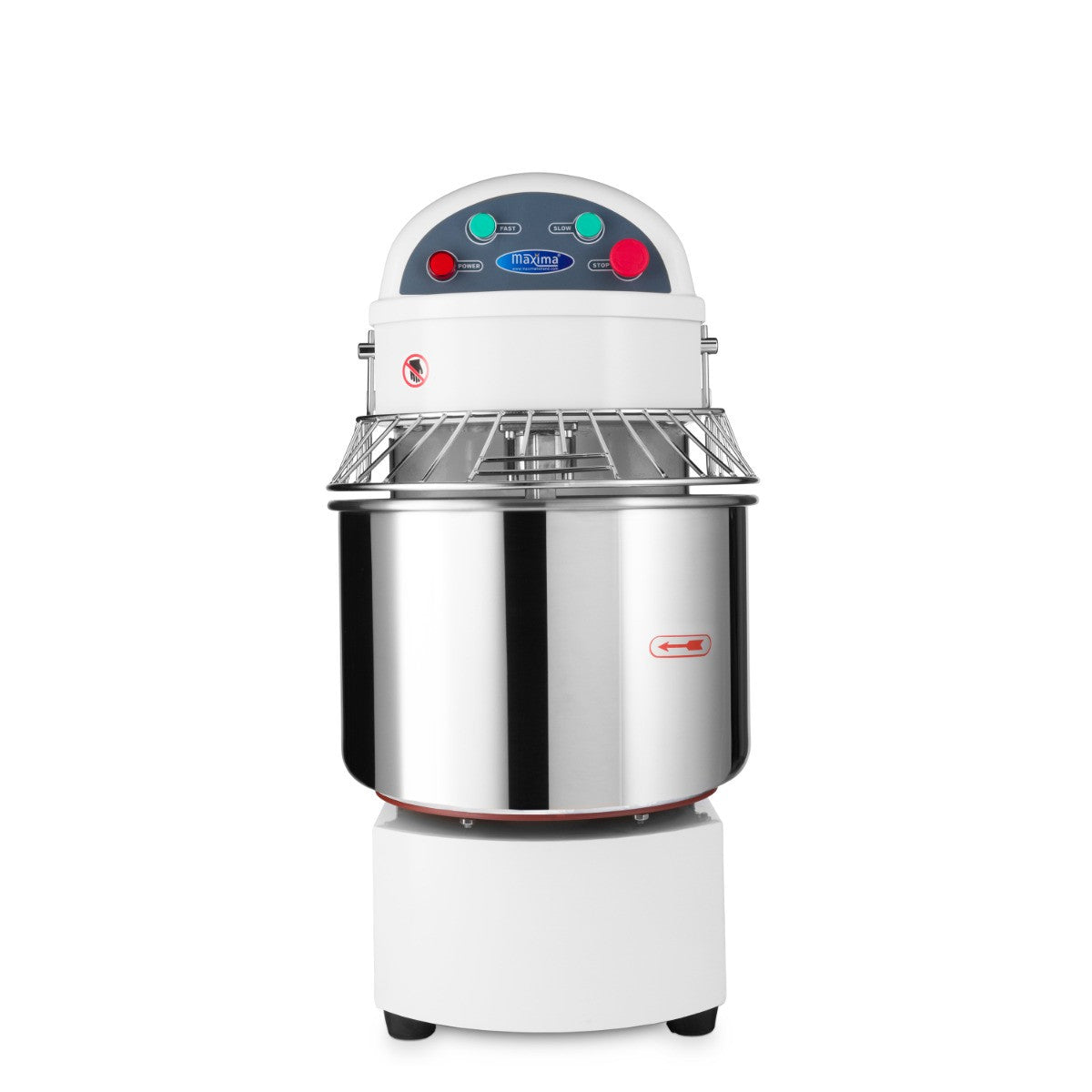 Pétrin professionnel 30L 19kg 2 vitesses pour pâte à pain/pizza 1500 W Maxima - vue 2 - Pétrin à pâte pro CHR - Cuistéo