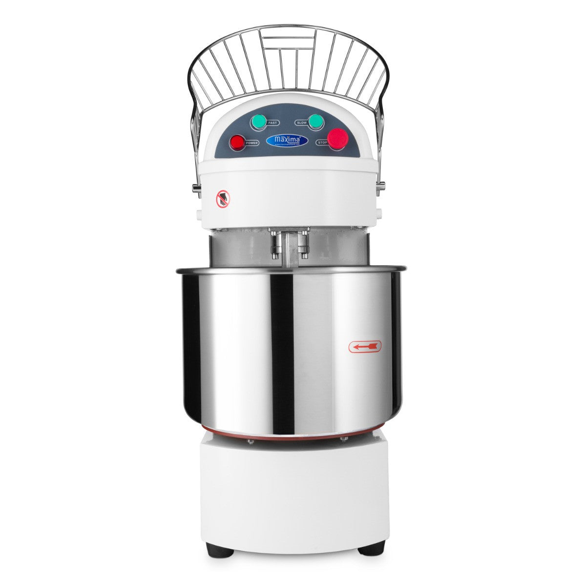 Pétrin professionnel 30L 19kg 2 vitesses pour pâte à pain/pizza 1500 W Maxima - vue 3 - Pétrin à pâte pro CHR - Cuistéo