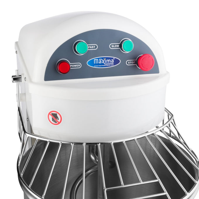 Pétrin professionnel 30L 19kg 2 vitesses pour pâte à pain/pizza 1500 W Maxima - vue 11 - Pétrin à pâte pro CHR - Cuistéo