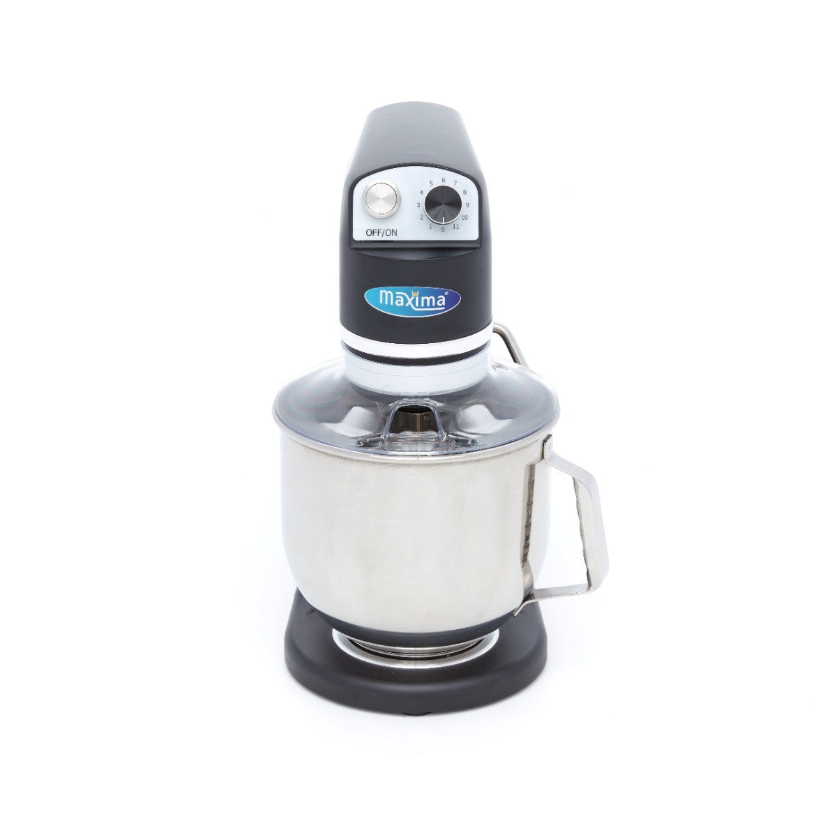 Mixer planétaire - 7L - Jusqu'à 2kg de pâte - Noir mat 350 W Maxima - vue 2 - Batteur-mélangeur pro CHR - Cuistéo