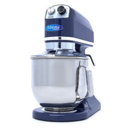 Mixer planétaire - 7L - Jusqu'à 2kg de pâte - Bleu acier 350 W Maxima - Batteur-mélangeur professionnel CHR - matériel cuisine pro - Cuistéo
