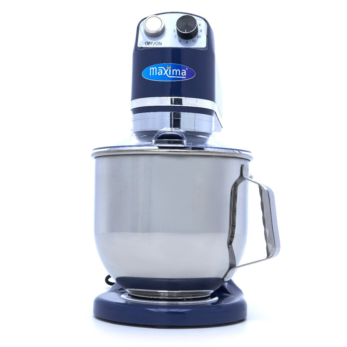 Mixer planétaire - 7L - Jusqu'à 2kg de pâte - Bleu acier 350 W Maxima - vue 2 - Batteur-mélangeur pro CHR - Cuistéo