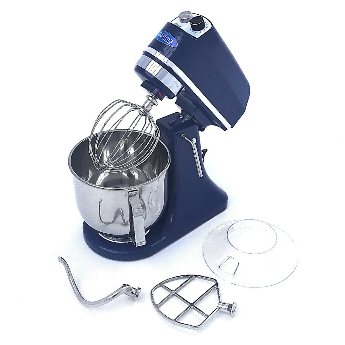 Mixer planétaire - 7L - Jusqu'à 2kg de pâte - Bleu acier 350 W Maxima - vue 13 - Batteur-mélangeur pro CHR - Cuistéo